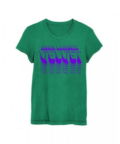 Adam Lambert Green Women's Flock Print Tee + Download $11.27 Shirts