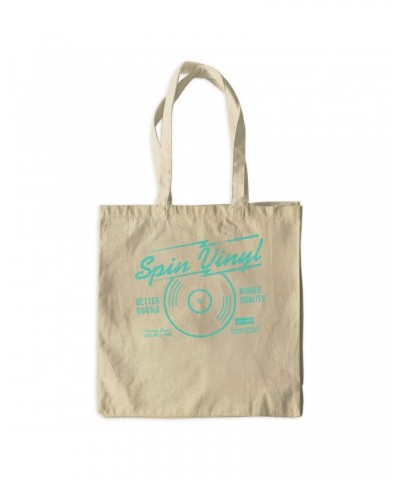 Music Life Canvas Tote Bag | Spin Vinyl Canvas Tote $11.95 Bags
