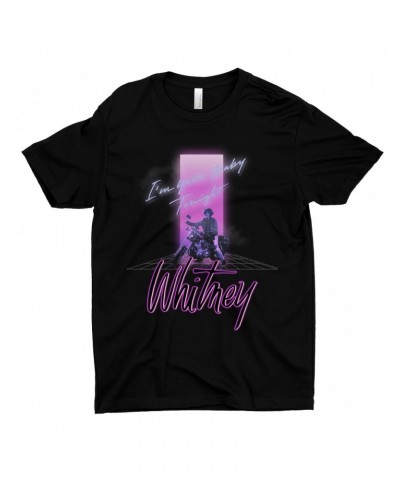 Whitney Houston T-Shirt | Neon Light I'm Your Baby Tonight Image Shirt $10.07 Shirts