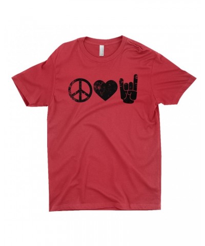 Music Life T-Shirt | Peace Love Rock n' Roll Shirt $11.27 Shirts