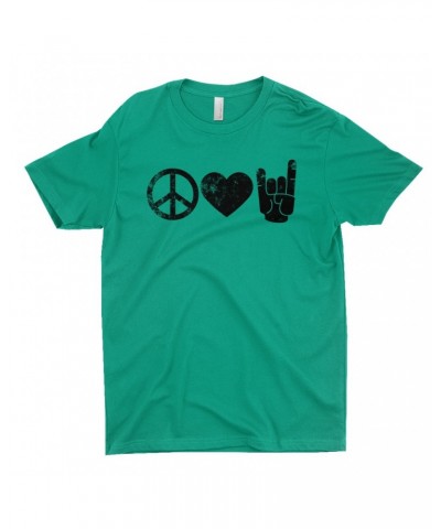 Music Life T-Shirt | Peace Love Rock n' Roll Shirt $11.27 Shirts