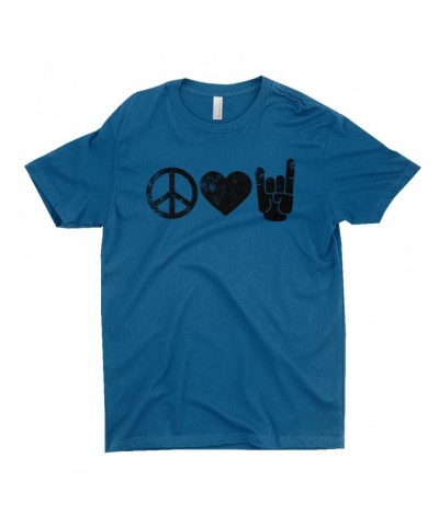 Music Life T-Shirt | Peace Love Rock n' Roll Shirt $11.27 Shirts