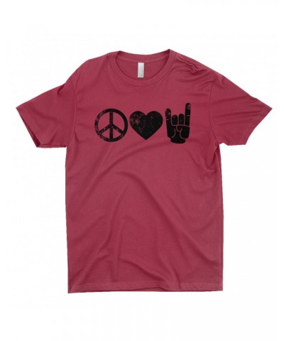 Music Life T-Shirt | Peace Love Rock n' Roll Shirt $11.27 Shirts