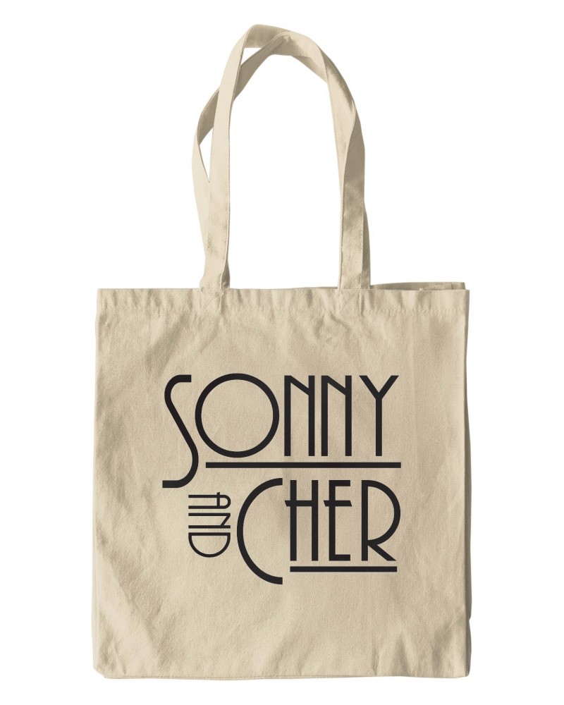 Sonny & Cher Canvas Tote Bag | Mod TV Show Logo Bag $6.82 Bags