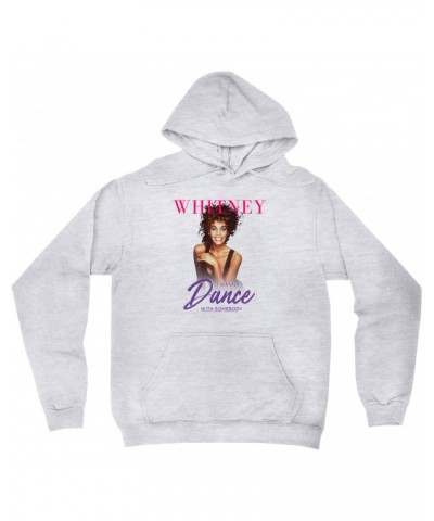 Whitney Houston Hoodie | I Wanna Dance With Somebody Purple Pink Design Hoodie $8.77 Sweatshirts