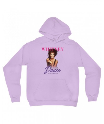 Whitney Houston Hoodie | I Wanna Dance With Somebody Purple Pink Design Hoodie $8.77 Sweatshirts