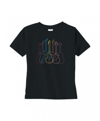 Music Life Toddler T-shirt | Spectrum Guitar Shapes Toddler Tee $7.17 Shirts