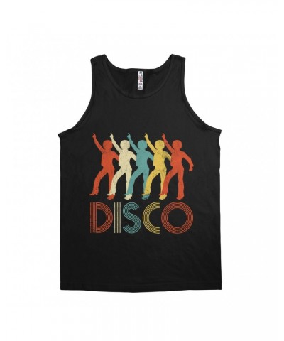 Music Life Unisex Tank Top | Colorful Disco Design Distressed Shirt $5.41 Shirts