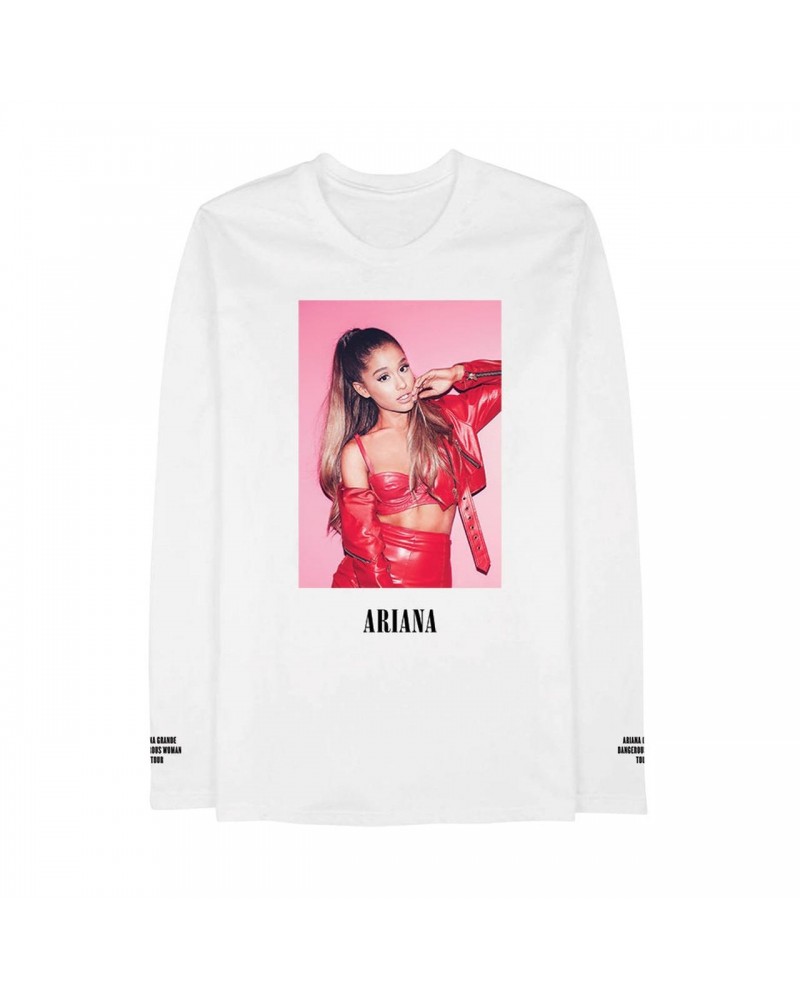 Ariana Grande Date Back Juniors Long Sleeve T-Shirt $17.50 Shirts