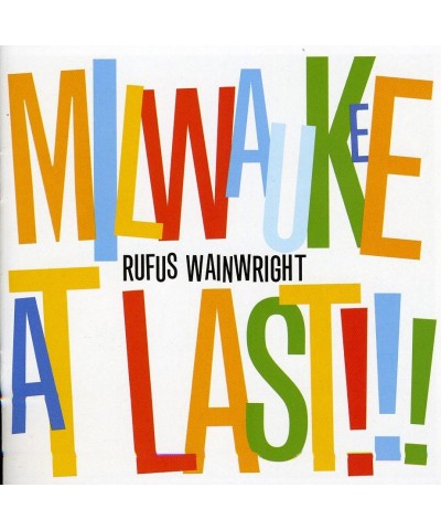 Rufus Wainwright MILWAUKEE AT LAST!!! CD $10.54 CD