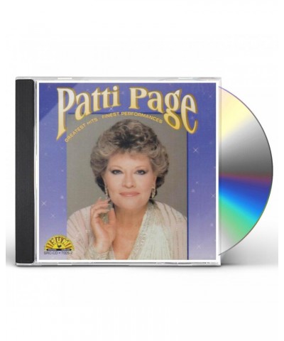 Patti Page GREATEST HITS: FINEST PERFORMANCES CD $20.31 CD