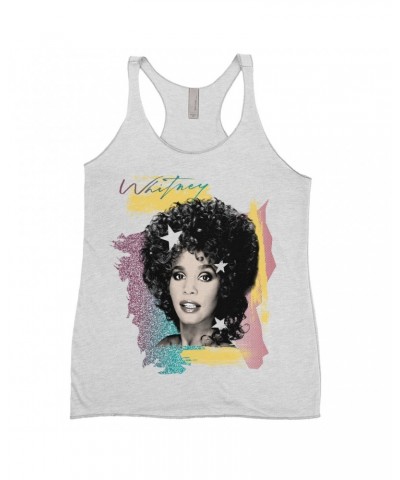 Whitney Houston Ladies' Tank Top | 1987 Colorful Design Shirt $11.99 Shirts