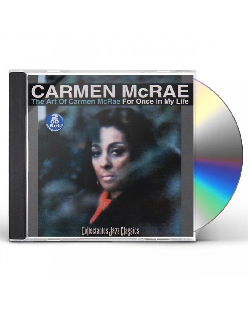 Carmen McRae ART OF CARMEN MCRAE: FOR ONCE IN MY LIFE CD $28.52 CD