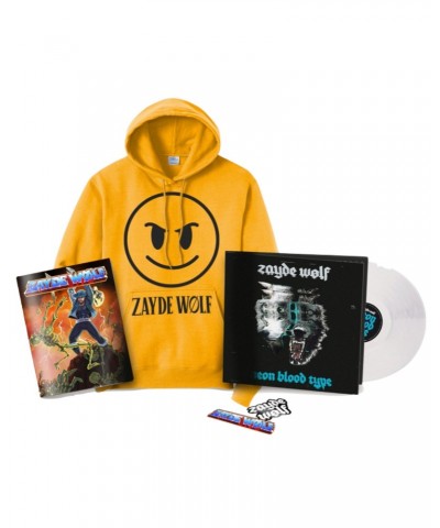 Zayde Wølf BUNDLE 2: Neon Blood Type Vinyl + Rumble Smiley Face Hoodie $8.00 Vinyl