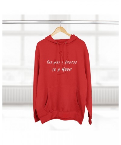 Phenix Red Unisex Premium Pullover "Hustle is a Mood" Hoodie $7.13 Sweatshirts
