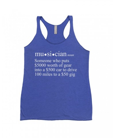 Music Life Ladies' Tank Top | Musician Definition Shirt $11.11 Shirts