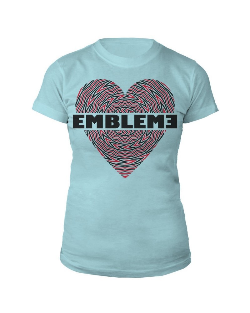Emblem3 Patterned Heart Girl's Tee $8.87 Shirts