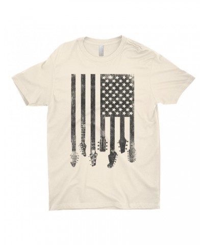 Music Life T-Shirt | Flag Guitar Shirt $10.22 Shirts