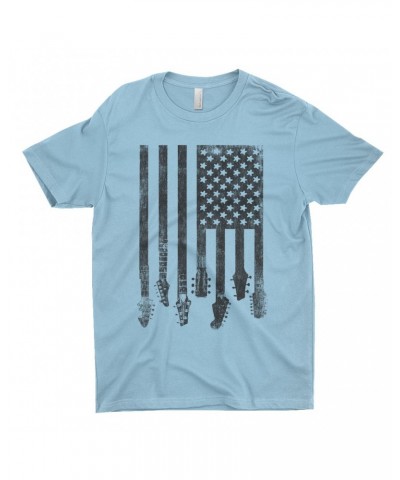 Music Life T-Shirt | Flag Guitar Shirt $10.22 Shirts