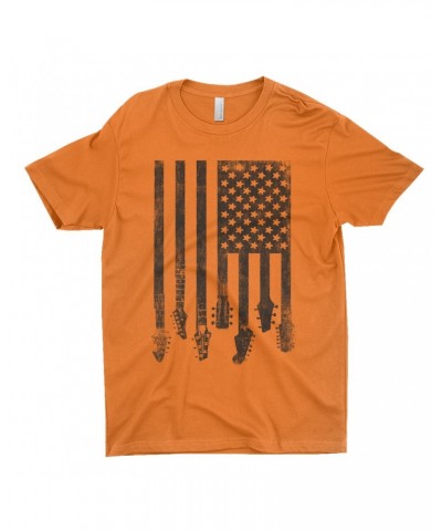 Music Life T-Shirt | Flag Guitar Shirt $10.22 Shirts