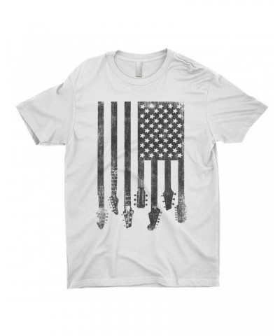 Music Life T-Shirt | Flag Guitar Shirt $10.22 Shirts