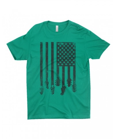 Music Life T-Shirt | Flag Guitar Shirt $10.22 Shirts