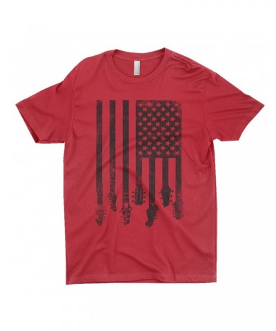 Music Life T-Shirt | Flag Guitar Shirt $10.22 Shirts